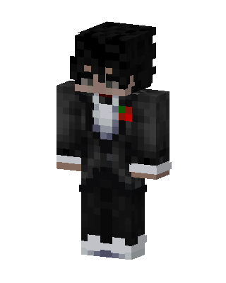 Black Suit Boy skin, 3D preview