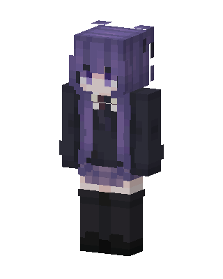 Purple Student Girl Minecraft skin