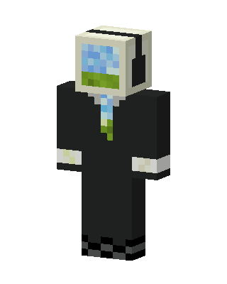 Black Suit Boy skin, 3D preview