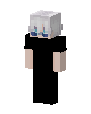Silver Hair Boy skin, 3D preview