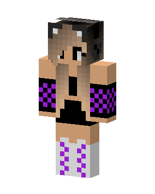 Brown E-Girl skin, 3D preview