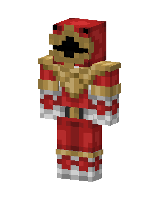 Red Ranger skin, 3D preview