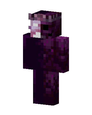 Void Axolotl skin, 3D preview