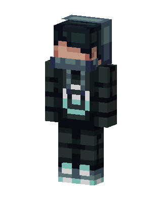 Cyber Hoodie skin, 3D preview