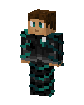 Teal Vine Knight skin, 3D preview