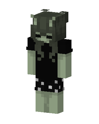 Green Villain skin, 3D preview