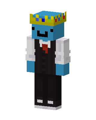 Royal Blue Blob skin, 3D preview