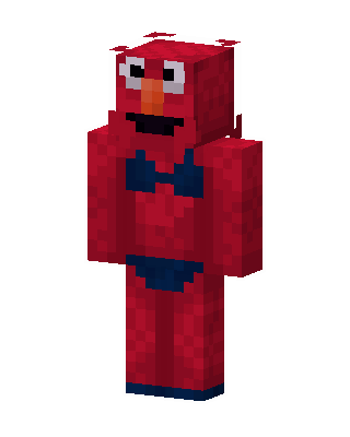 Red Costume skin, 3D preview