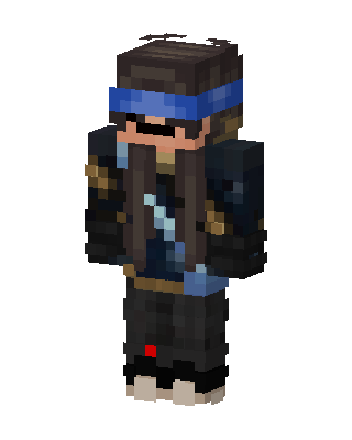 Blue Bandana Rogue skin, 3D preview