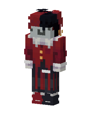 Red Jester skin, 3D preview