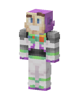 White Astronaut skin, 3D preview