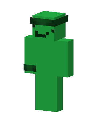 Green Blob skin, 3D preview