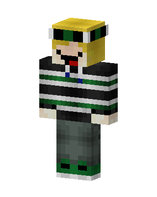 Goggle Stripe Kid skin, 3D preview