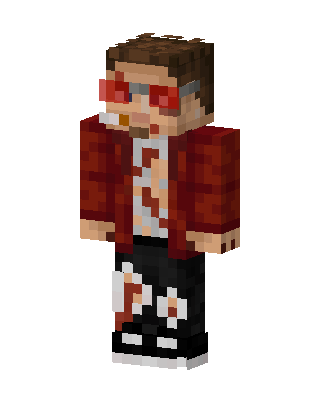Red Player Boy skin, 3D preview