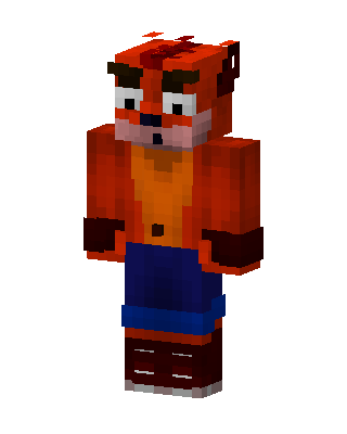 Crash Bandicoot Minecraft skin