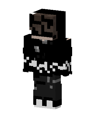 Black Ninja Boy skin, 3D preview