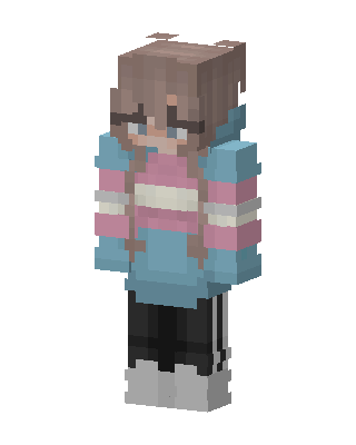 Pastel Pride Hoodie skin, 3D preview