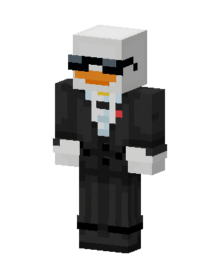 Black Suit Boy skin, 3D preview