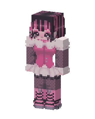 Draculaura skin, 3D preview