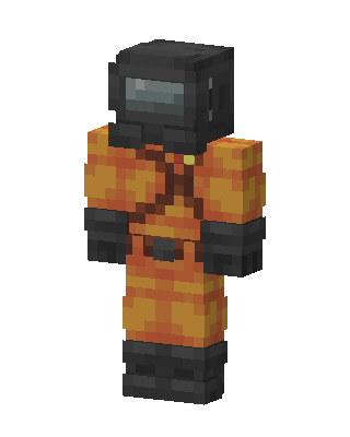 Hazmat Suit skin, 3D preview