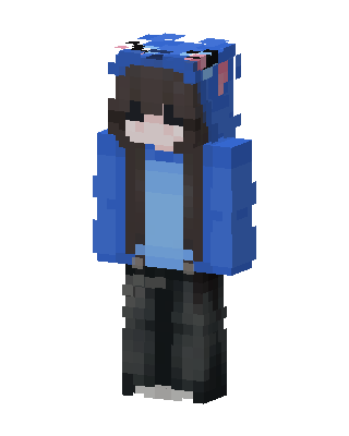 Stitch Hoodie Girl Minecraft skin