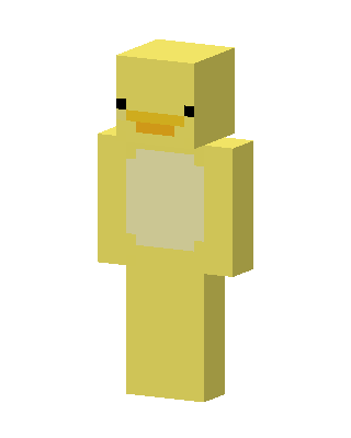 Duck Costume skin, 3D preview