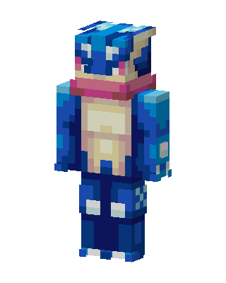 Greninja skin, 3D preview