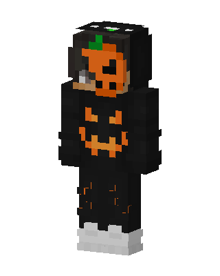 Pumpkin Hoodie Minecraft Halloween skin