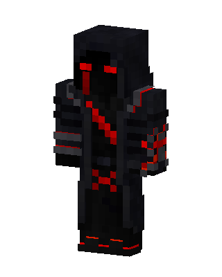 Black Hooded Villain Boy skin, 3D preview