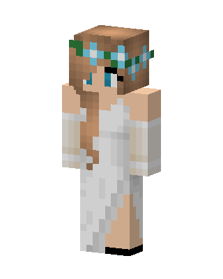 Flower Crown Bride skin, 3D preview
