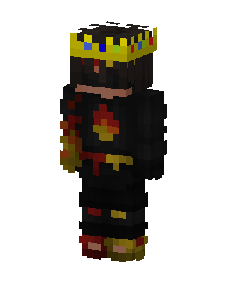 Flame Crowned King Minecraft skin