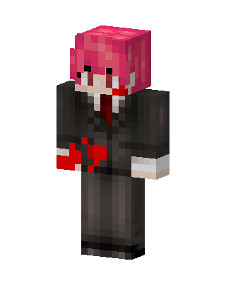 Black Anime Girl skin, 3D preview
