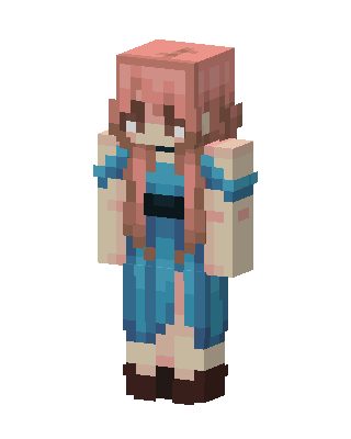 Blue Player Girl Minecraft skin
