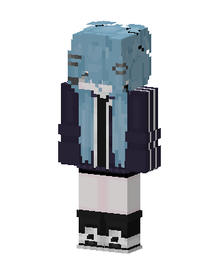 Blue Student Girl Minecraft skin