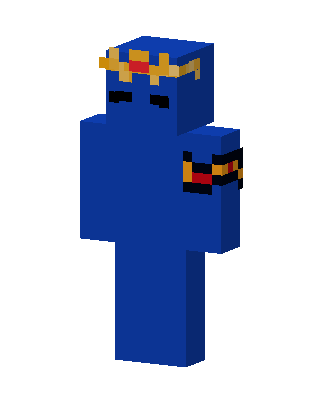 Blue Crowned Royal Minecraft skin