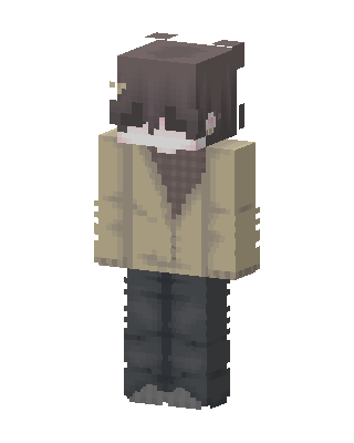 Masked Beige Jacket skin, 3D preview