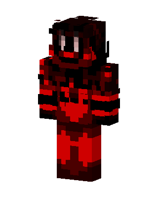 Red Fighter Boy skin, 3D preview