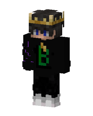 Crowned B Hoodie skin, 3D preview