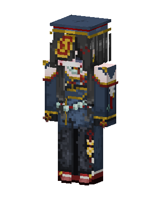 Blue Hero Boy skin, 3D preview