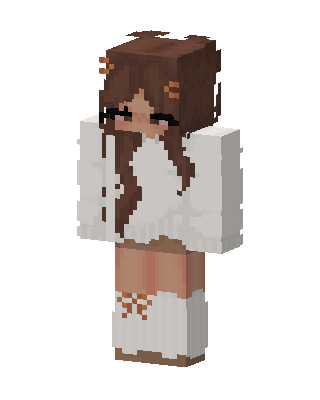 Cozy Sweater Girl skin, 3D preview