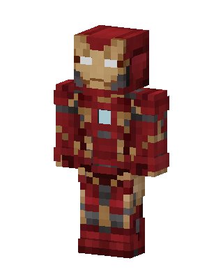 Iron Man skin, 3D preview
