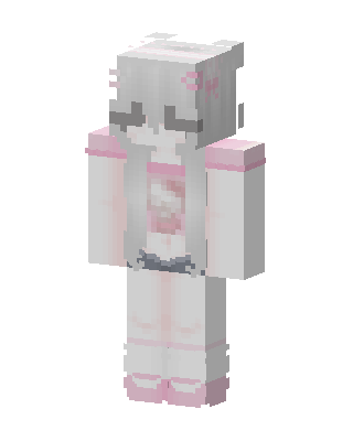 Pink Kitty Girl skin, 3D preview