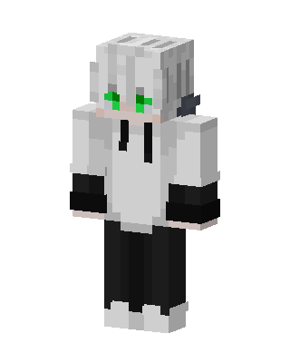 White Hoodie Boy Minecraft white skin