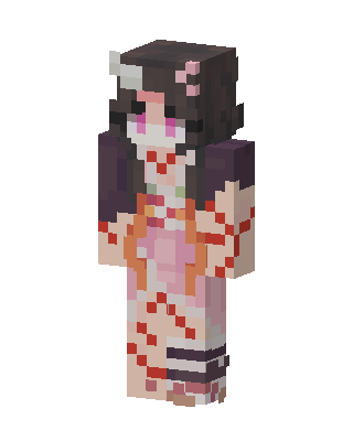 Nezuko Kamado Minecraft cute skin