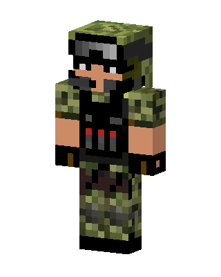 Camo Soldier Minecraft skin