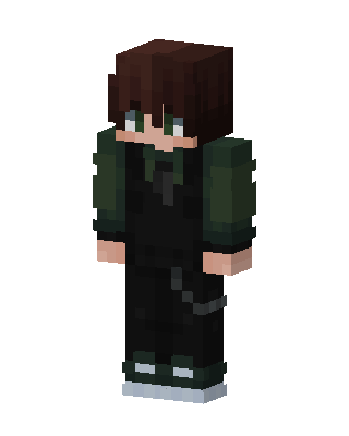 Forest Hoodie Boy skin, 3D preview