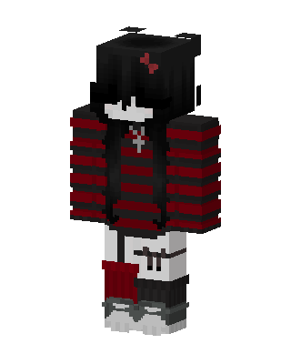 Emo Striped Hoodie Minecraft skin