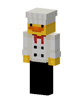 Duck Chef skin, 3D preview