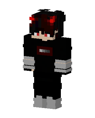 Black Villain Boy skin, 3D preview