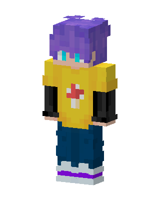 Purple Hair Medic Minecraft skin